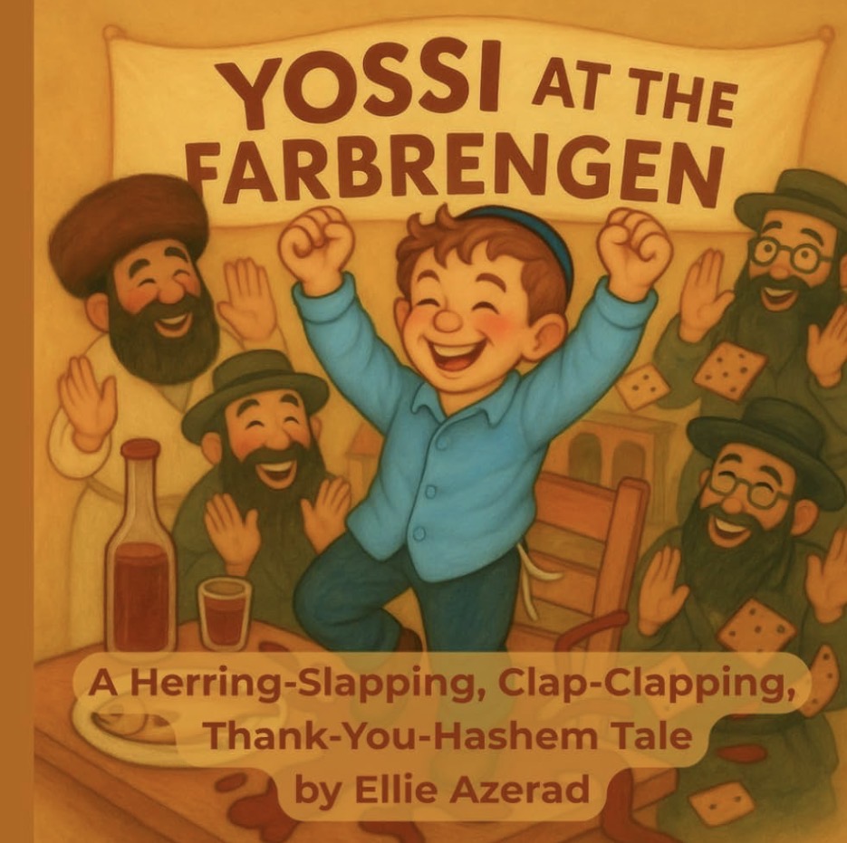 Yossi at the Farbrengen by Ellie Azerad